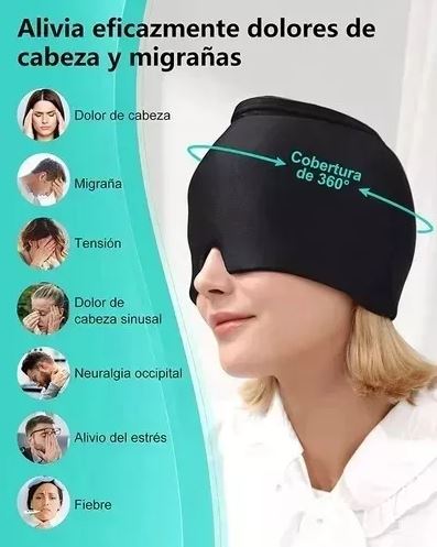 Gorro Gel Alivio Migraña Dolor Cabeza